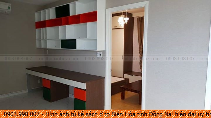 Hình ảnh tủ kệ sách ở tp Biên Hòa tỉnh Đồng Nai hiện đại uy tín liên hệ Hotline 0903-998-007