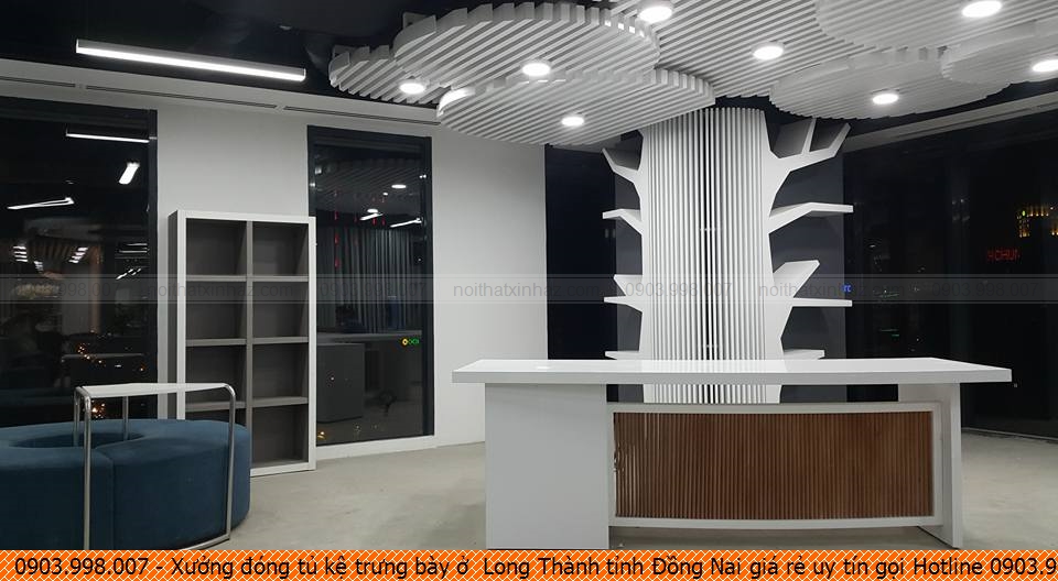 Xưởng đóng tủ kệ trưng bày ở  Long Thành tỉnh Đồng Nai giá rẻ uy tín gọi Hotline 0903.998007